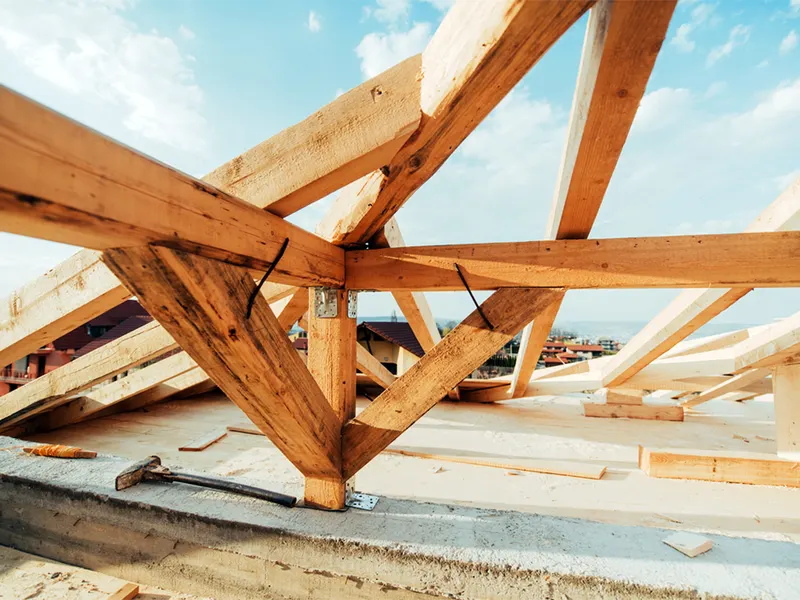 Structure de toiture accessible sans engin de levage